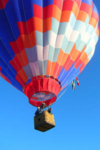 hot air balloon in the sky