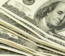 A pile of money