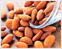 bunch of almonds